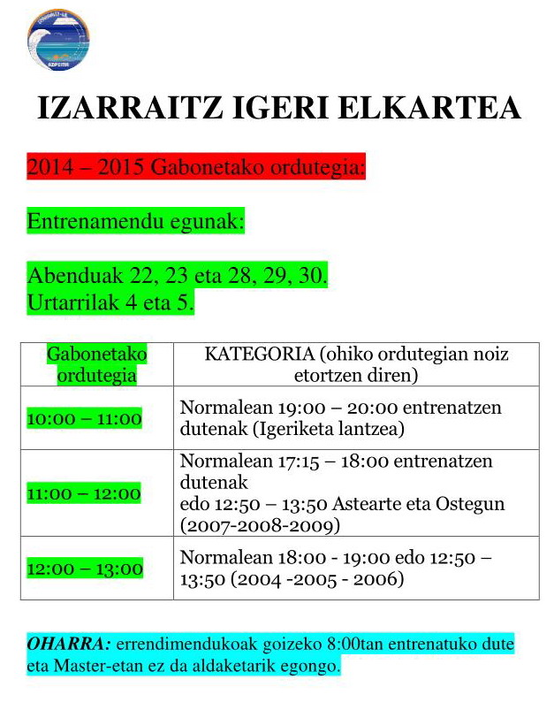 Ordutegia Gabonak 2015 2016